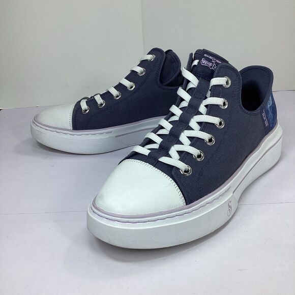 Skechers Snoop Dogg Shoes Womens Size 9.5 Blue Slip On In Hands Free - Picture 1 of 9